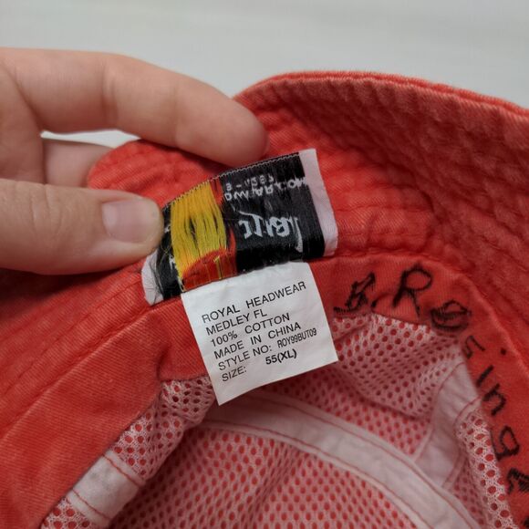 St. Thomas USVI Bucket Hat Red 55 (XL) Embroidered Lightweight Royal Headwear - Picture 8 of 8